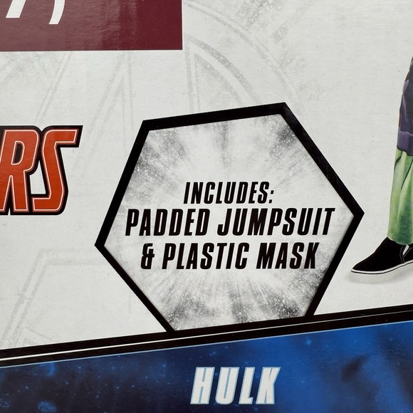 Marvel Comics Hulk Halloween Costume for Boys Kids Sz Small 6/7 BRAND NEW - Picture 3 of 7